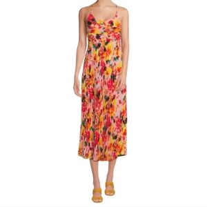 NANETTE NANETTE LEPORE Floral Pleated Midi Dress, Size 10